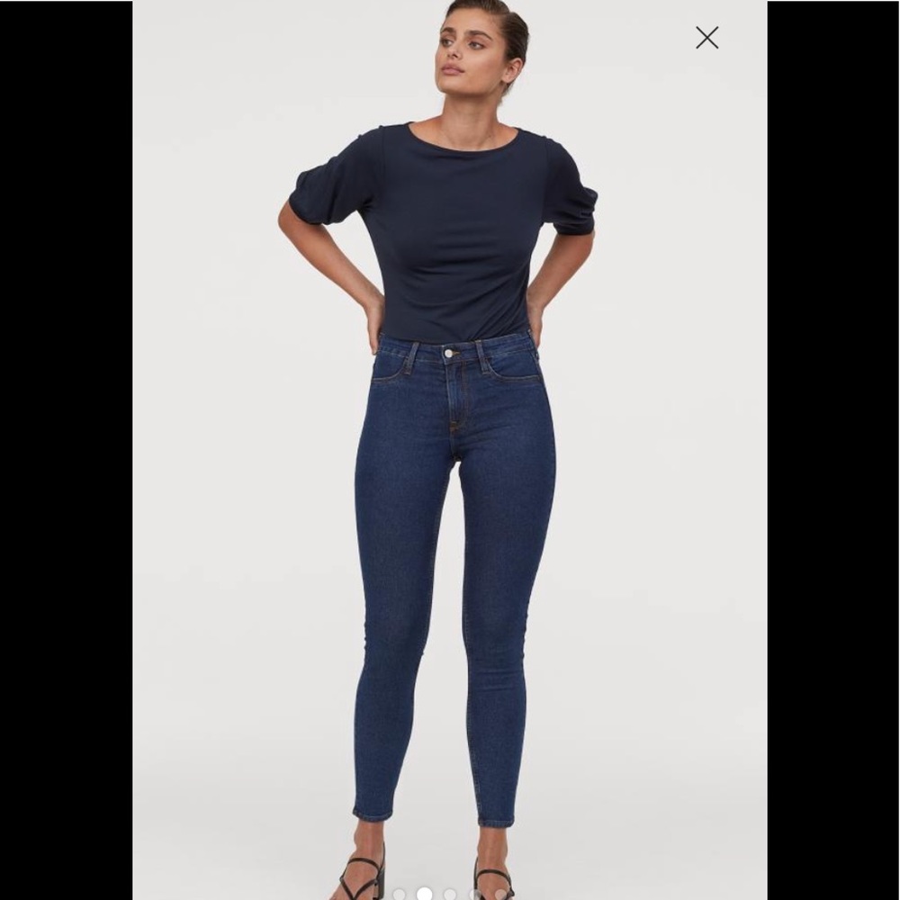 H&M Dark Denim Ankle Skinny Jeans size 4